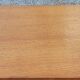 Curtained filing cabinet in golden blond oak 2 columns from the 1950s