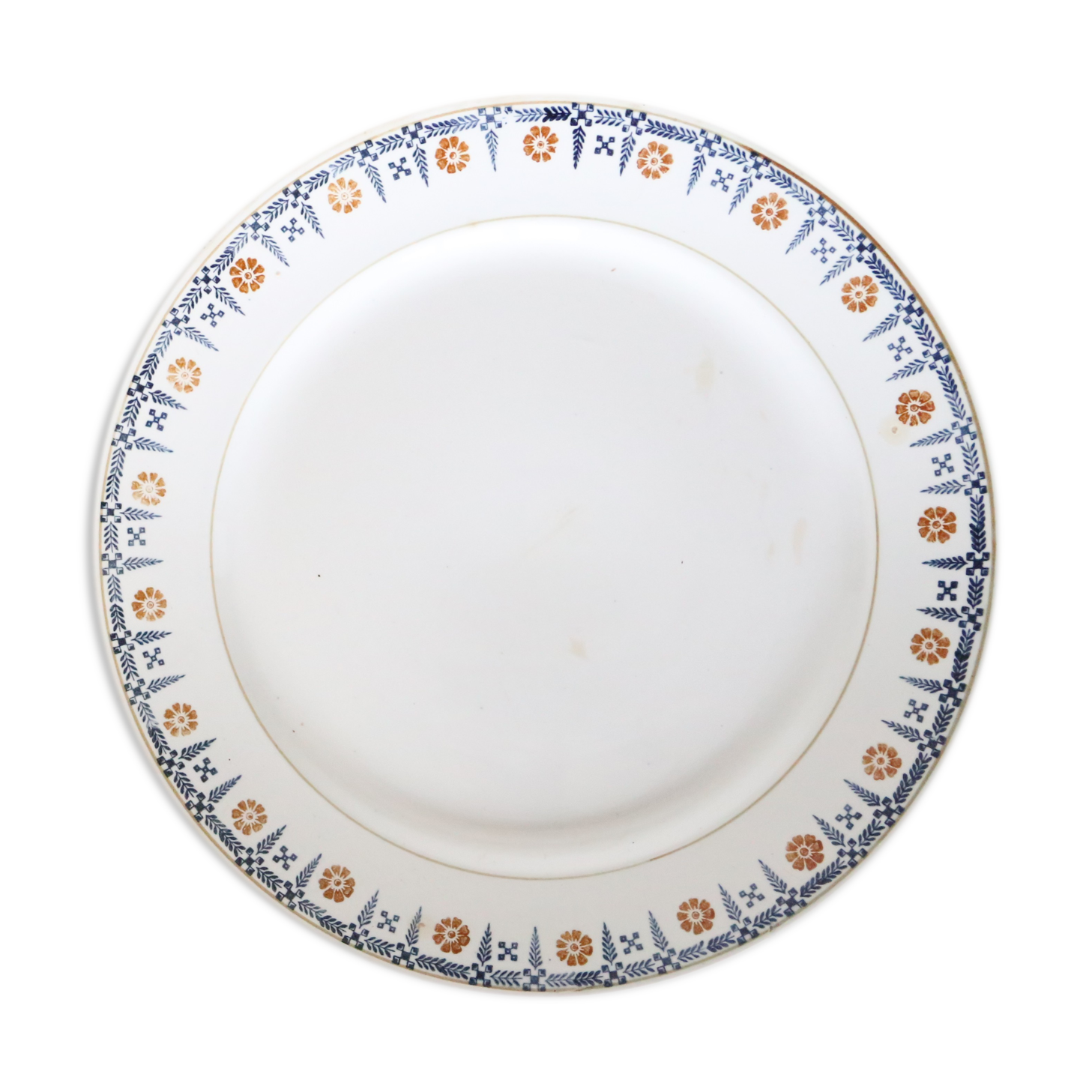 Plat rond et plat Terre de Fer Saint Amandinoise 1930