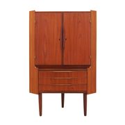 Cabinet d'angle en teck, design danois, années 1970, production : Danemark