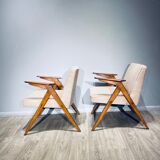 Paire de fauteuils « Bunny » de J. Chierowski années 60