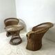 Vintage 70's rattan lounge set