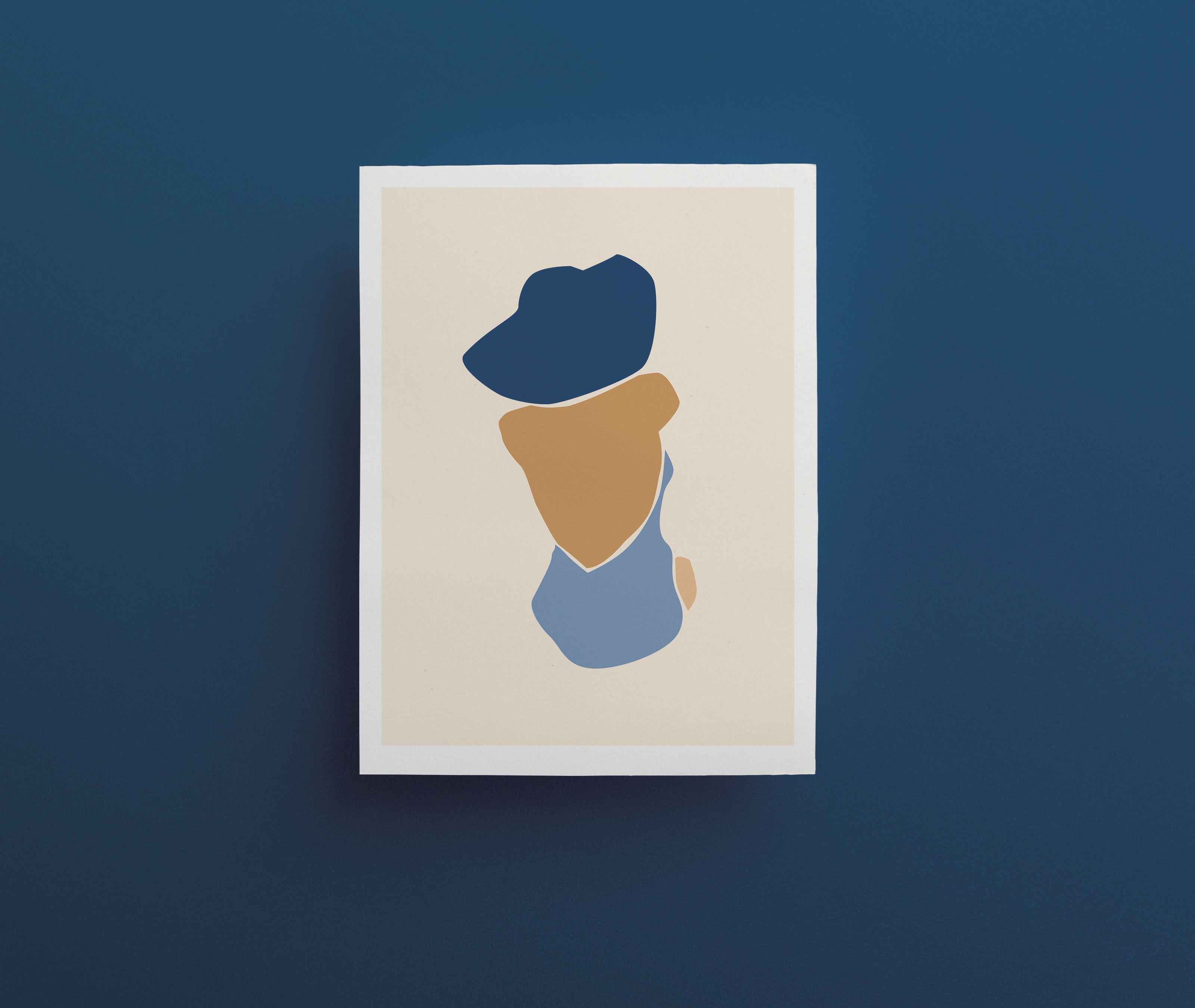 Les Baigneuses illustration, A4