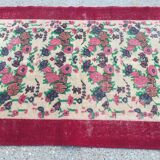 Old tribal handmade distressed persian wool rug country house chic turkish 192x108cm