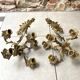 Pair of 5-light gold wall candlesticks