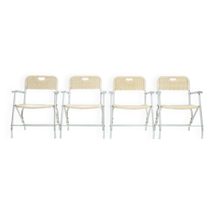 4 chaises de jardin pliantes