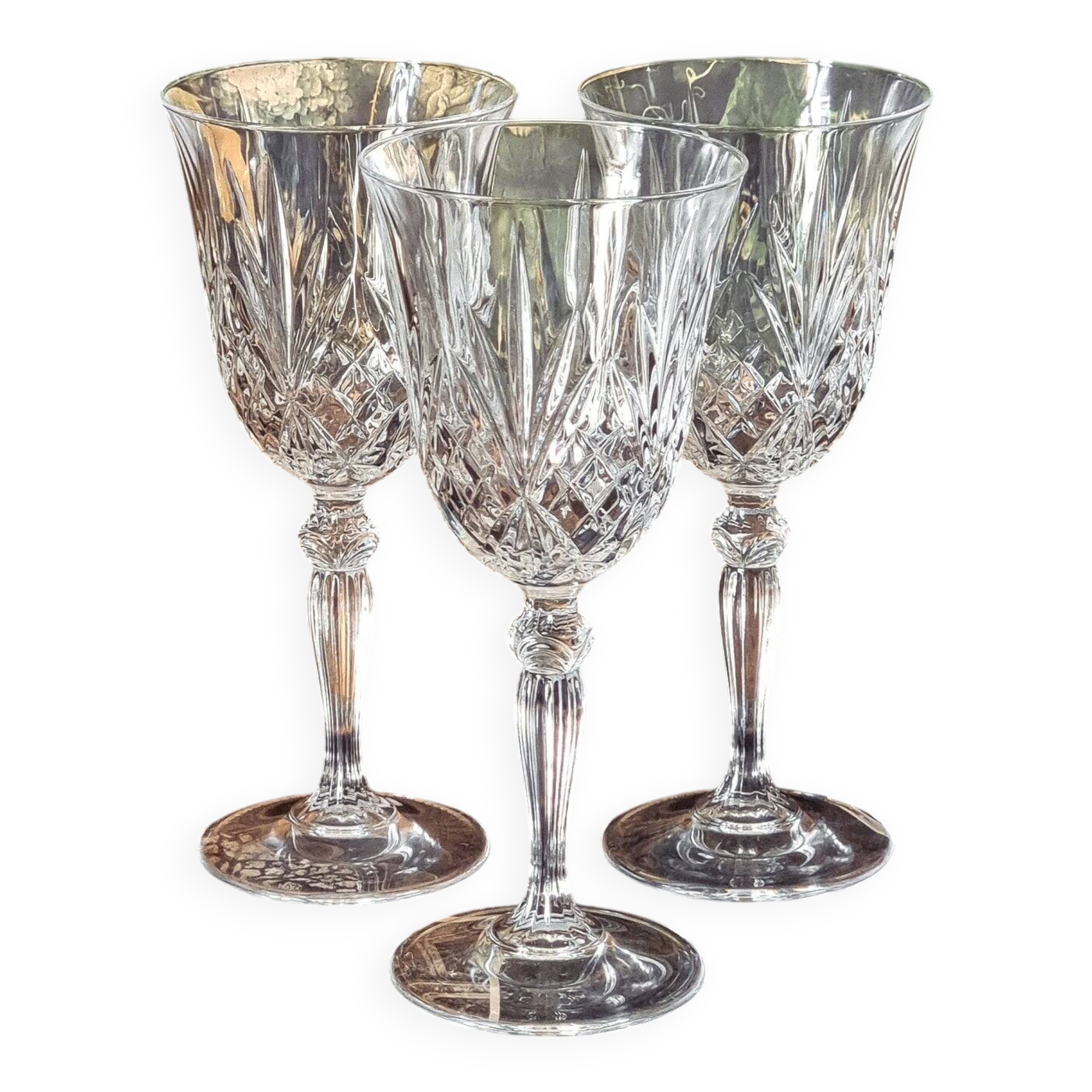 Crystal glass trio
