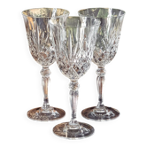 Crystal glass trio