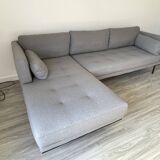 Gray corner sofa