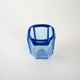 Blue glass vase, Danish design, 1960s, made in Denmark
