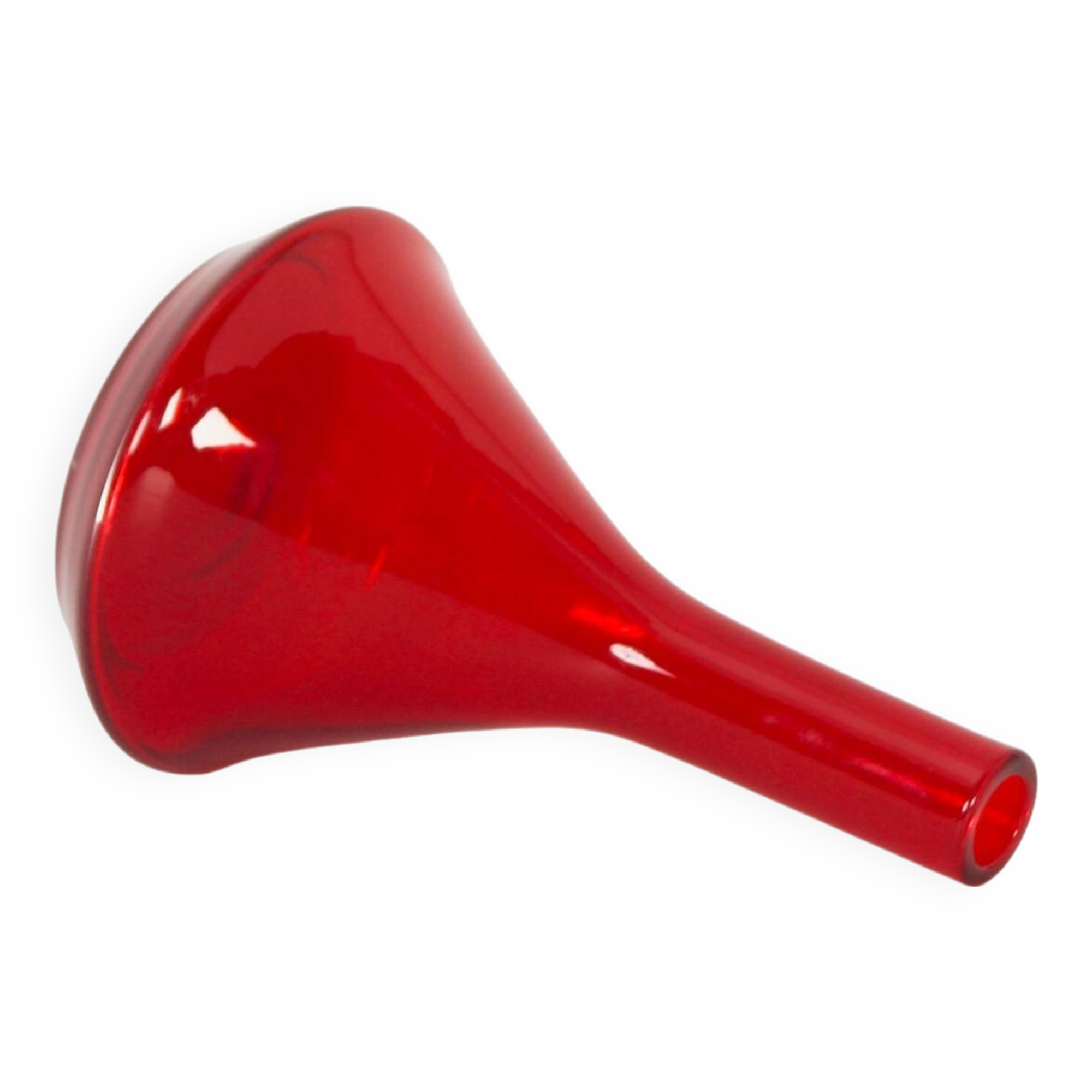 Red Vase Industrial Series by A.D. Copier for Leerdam Glass Factory, 1960s – Middle Size – Middle Size