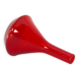 Red Vase Industrial Series by A.D. Copier for Leerdam Glass Factory, 1960s – Middle Size – Middle Size