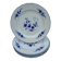 Set of 4 Bleu de Tournay iron earth plates