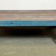 Large Blue Industrial Coffee Table Cart, 1960s