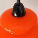 Lustre opaline orange années 70