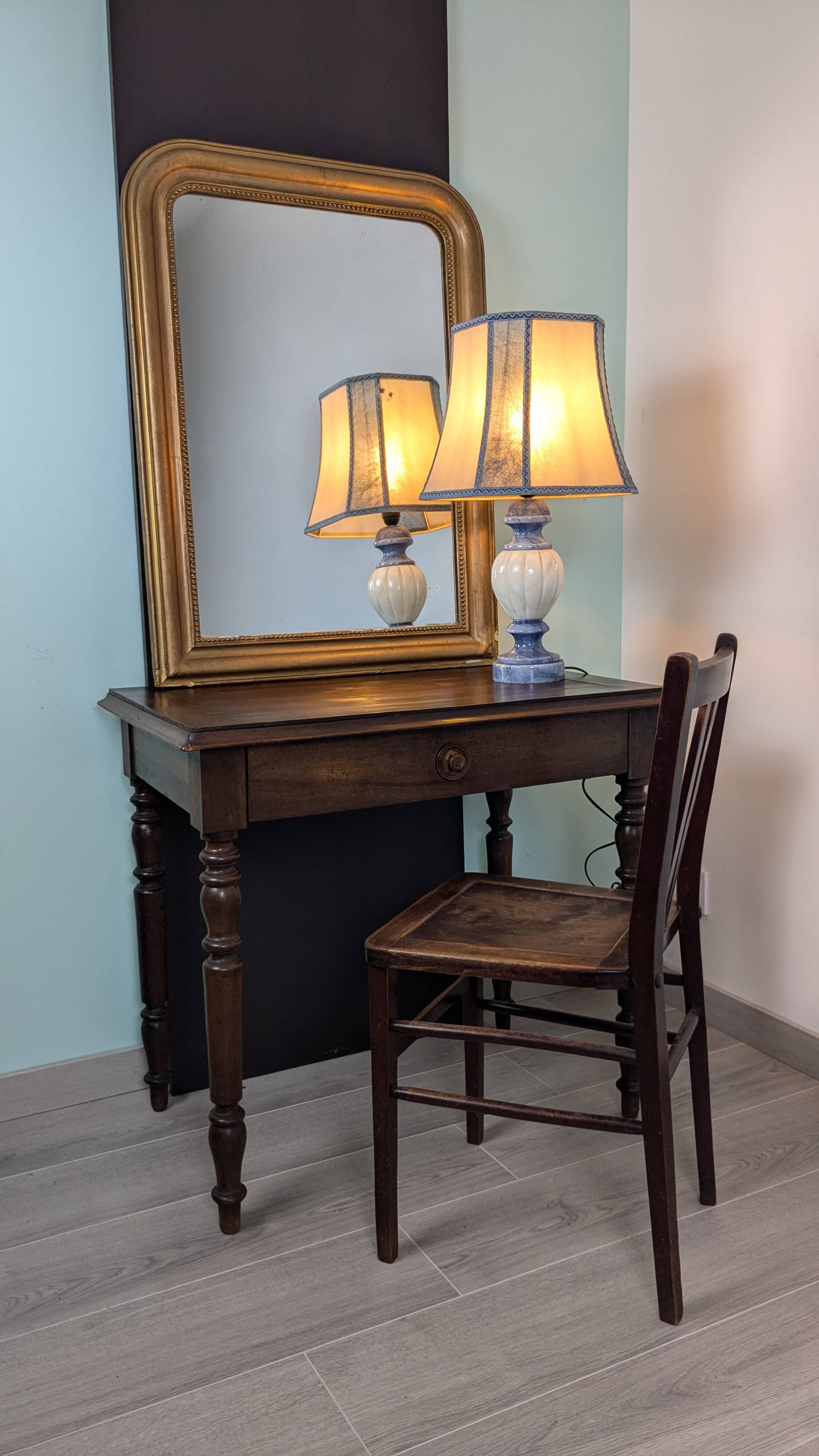 Louis Philippe period gilded mirror 86 x 66 cm