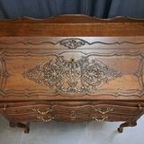 Louis XV style oak sloping desk