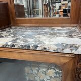 Art Deco buffet in solid walnut, 20th century.