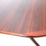 Table à manger vintage ovale extensible en palissandre des années 1960