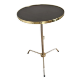 Old tripod pedestal table formica and brass 50s