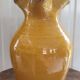 Large vintage enamelled terracotta pitcher