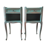 Pair of patinated bedside tables