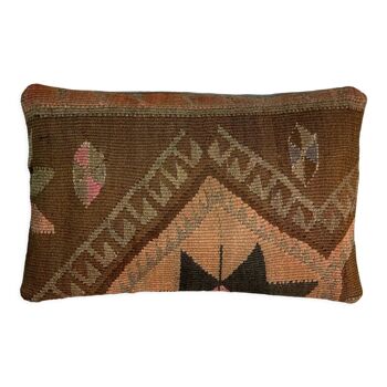 Turkish handmade kilim cushion cover , 30 x 50 cm