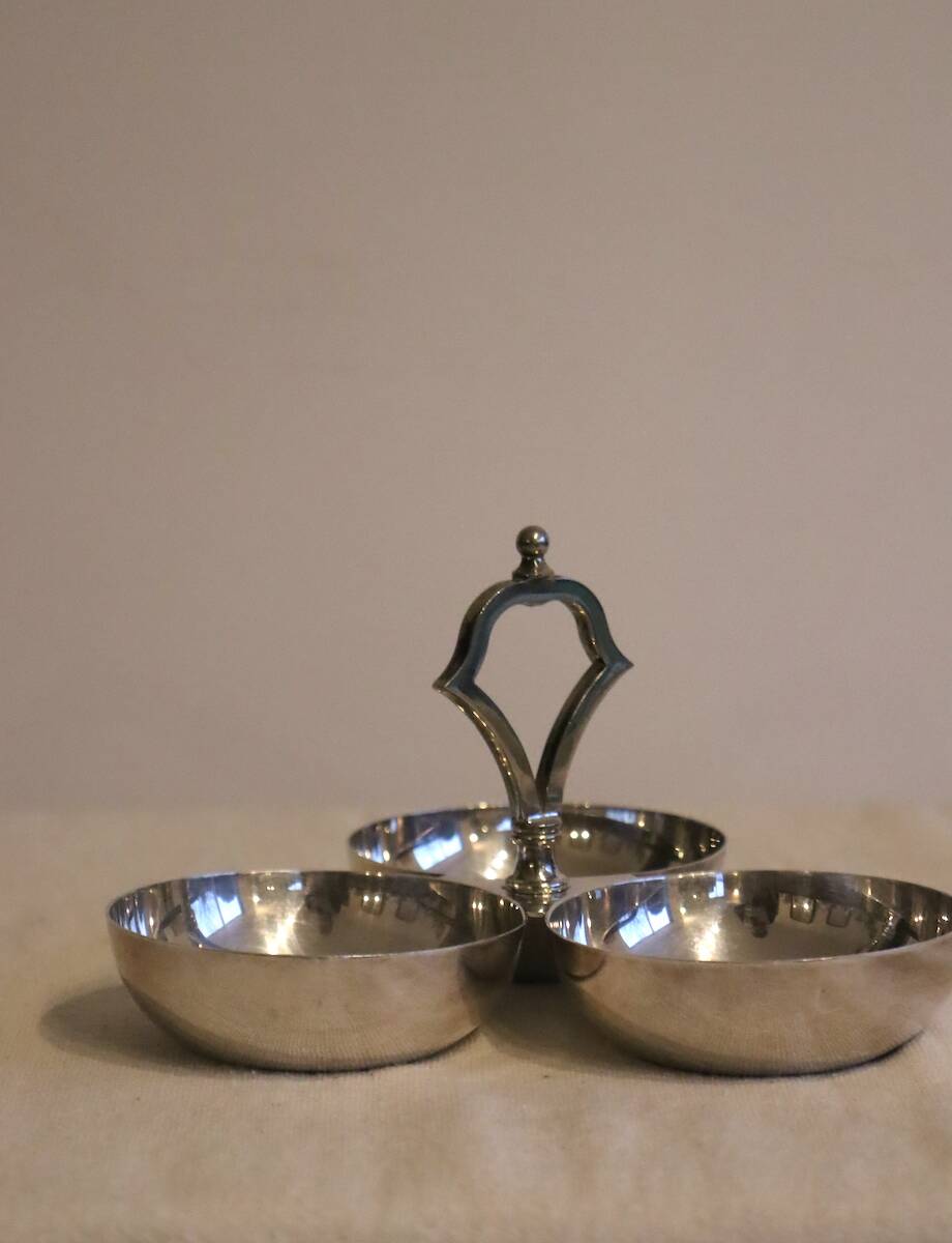 Silver-plated metal charm