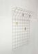 Minimalist white wire coat rack from mid-century Germany, 1960s.