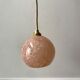 Suspension glass ball of Clichy pink 20s