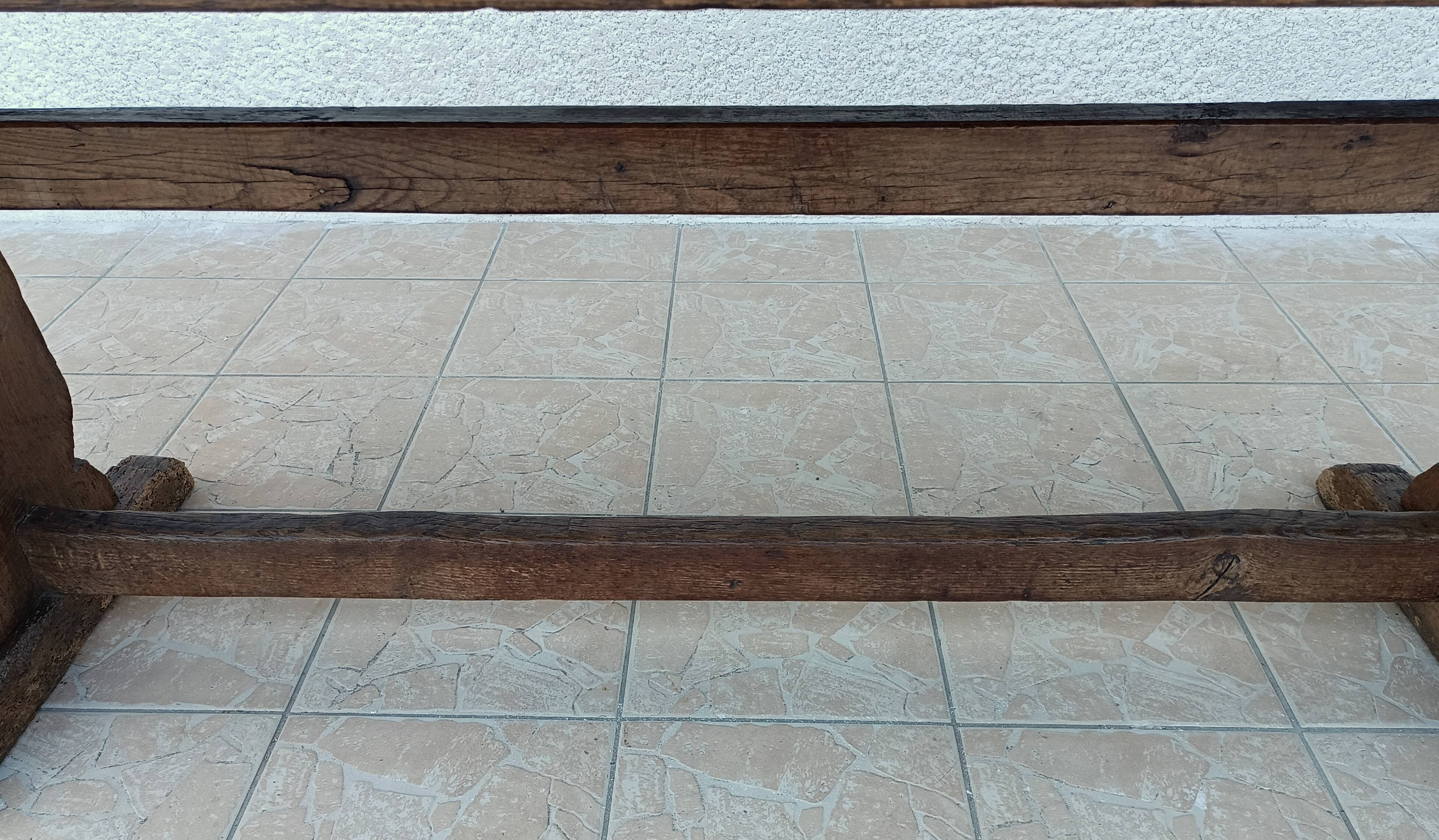 18th Century Solid Oak Monastery Table