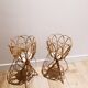 Rattan wicker plant holder