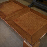 Leather coffee table 1970 " checkers "