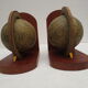 Pair of world bookends