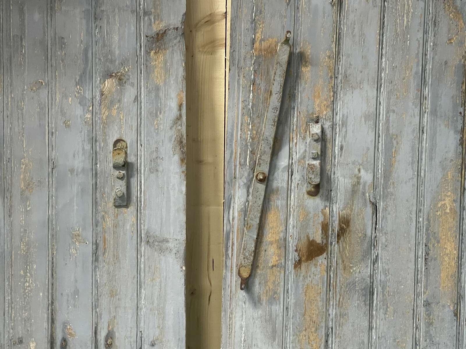 Pair of fir shutters early twentieth century