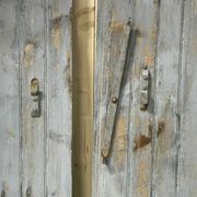 Pair of fir shutters from the early 20th century.