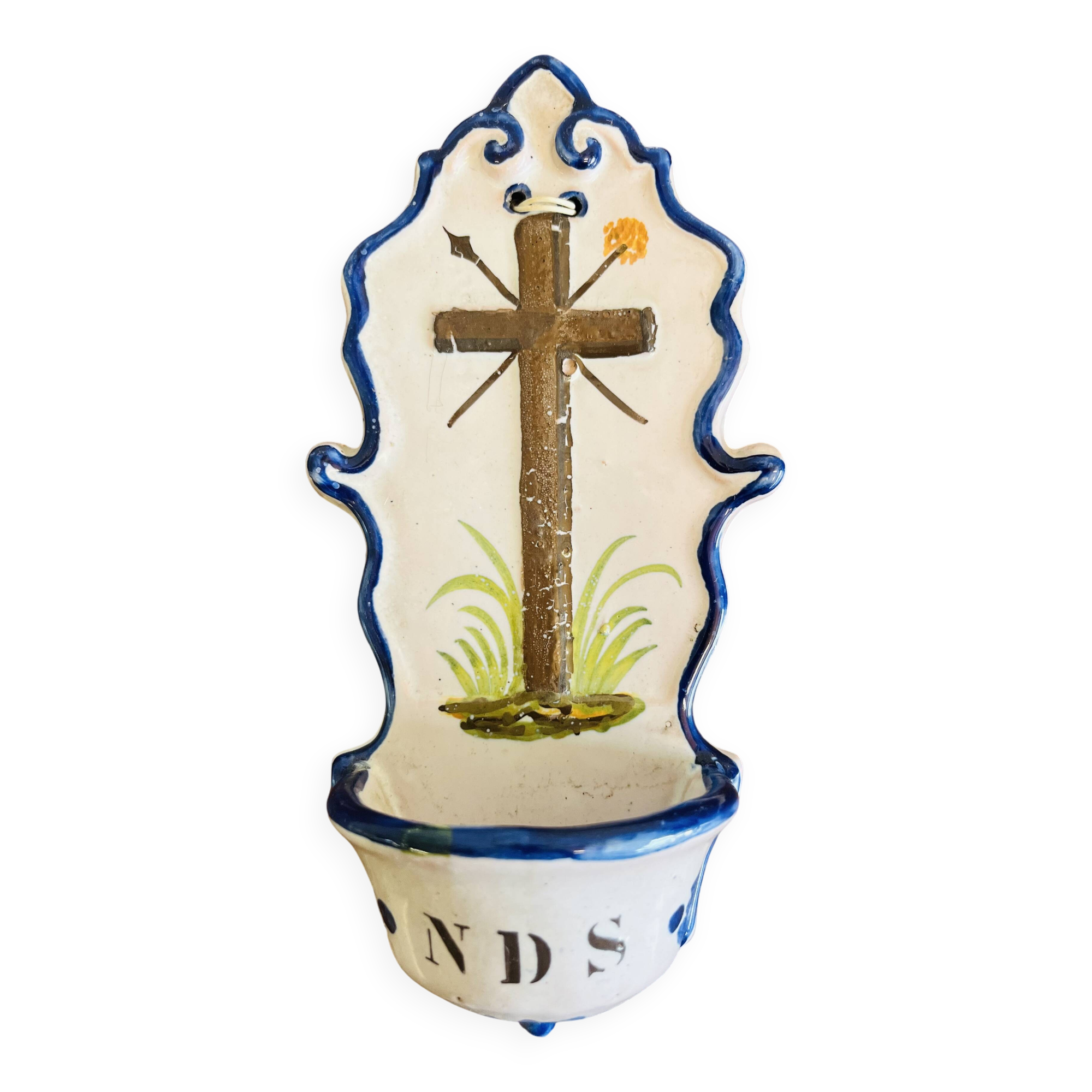 Old earthenware wall stoup – 20th century