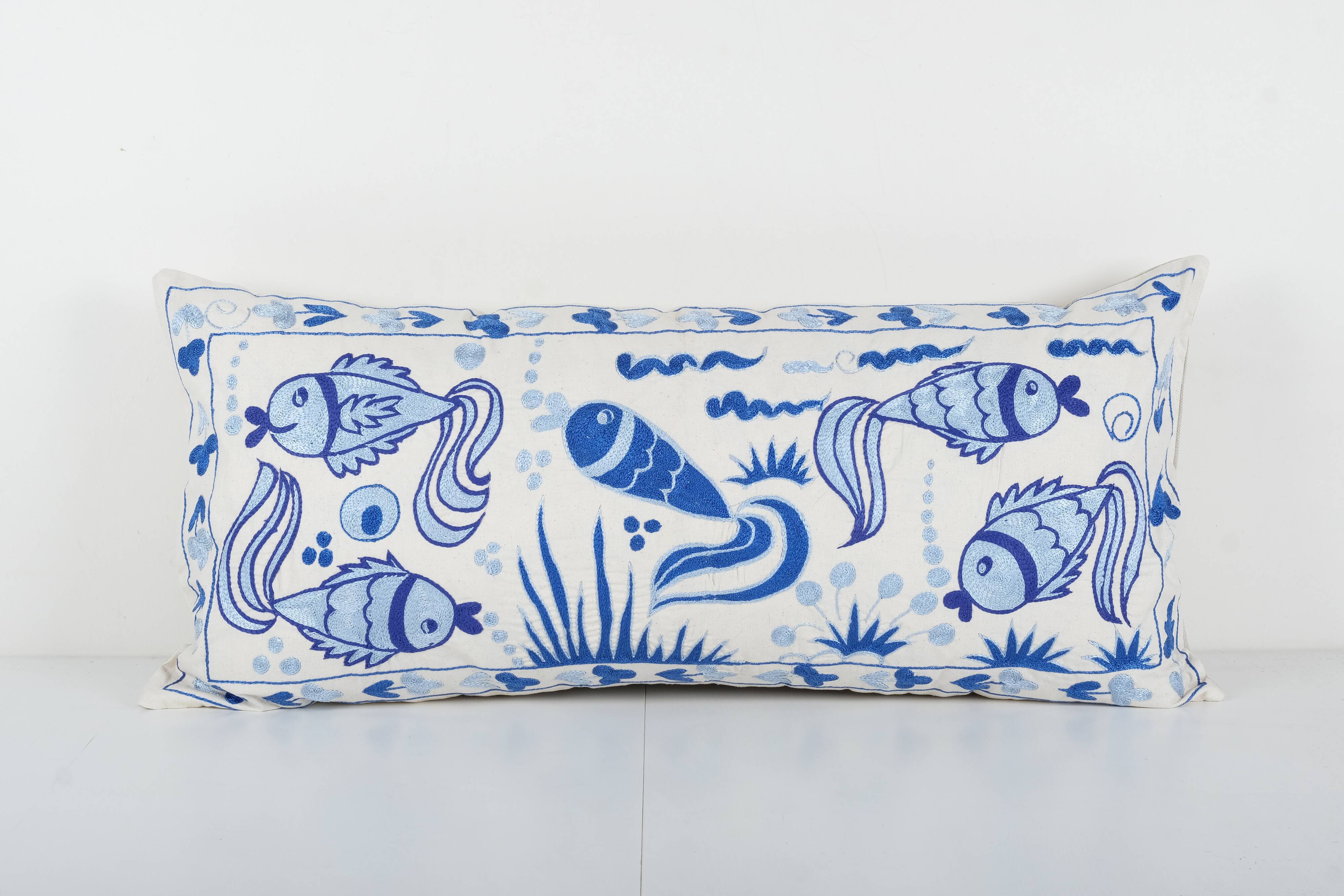 Turkish Suzani cushion cover