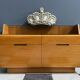 lowboard  with black glass top 1960s