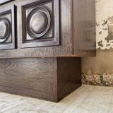 Brutalist sideboard attributed to De Coene 70s