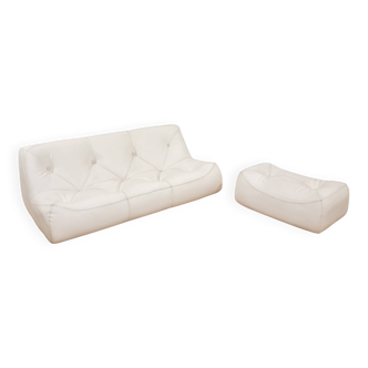 Kali sofa and pouffe set designed by Michel Ducaroy in 1970