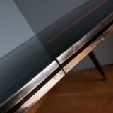 Coffee table formica tapered compass legs