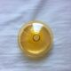 Soliflore Sugahara vintage rond en verre jaune