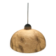 Art Deco pendant light in beige and vintage brown marble effect opaline glass