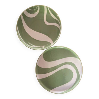 India Mahdavi x Monoprix Lot plat + saladier vert