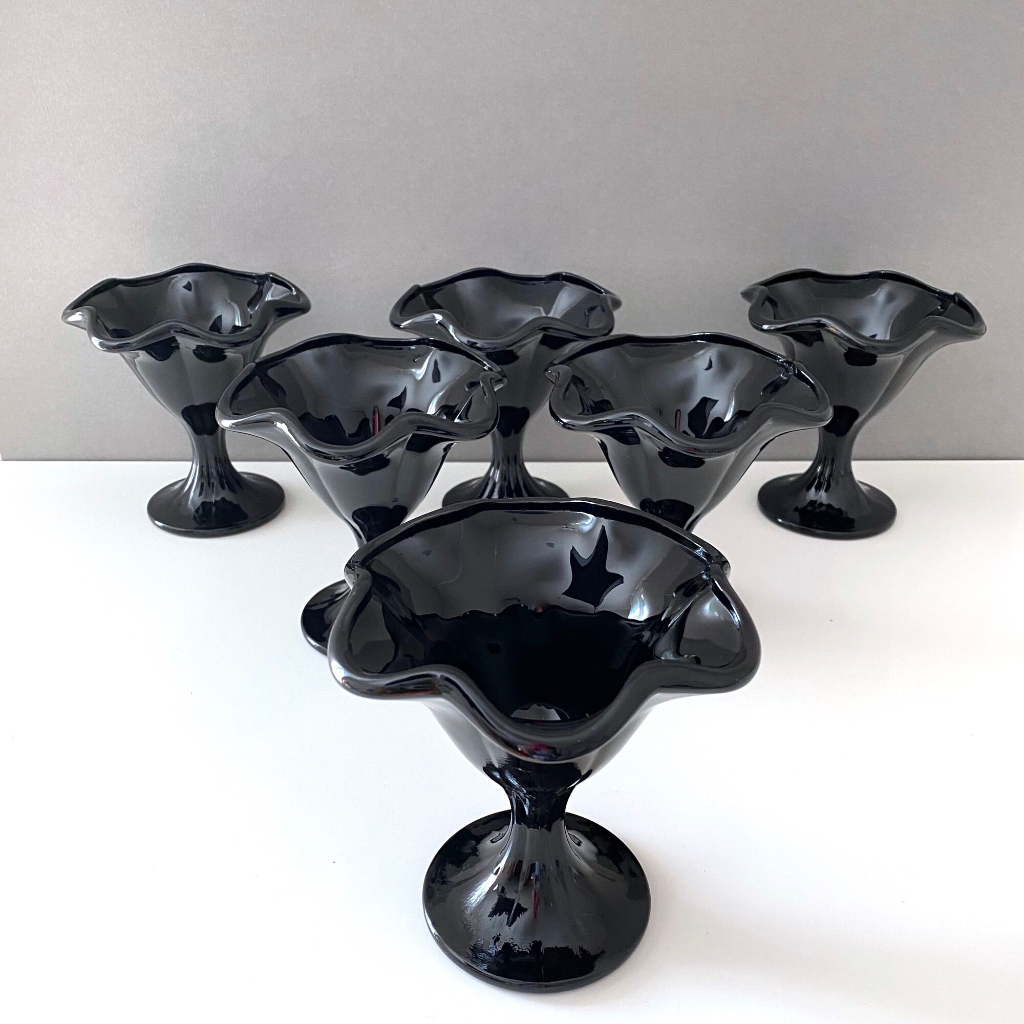 Lot De 6 Coupes à Glace Excelsa Malibù - En Verre Transparent, 29 Cl - Lave-vaissable