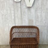 Vintage wicker chest/bench