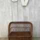 Coffre/banc en osier vintage
