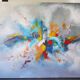 vraie peinture abstraite 116 cm