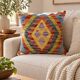 Traditional Wool Cushion Cover, Vintage Afghan Kilim Pillow Home Decor