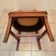Chaise d'aisance en bois ancienne chene massif